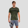 Minimalist Olive Green Sporty Style – Padel T-Shirt