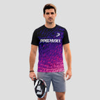 Diseño Degradado Morado y Fucsia – Camiseta de Pádel