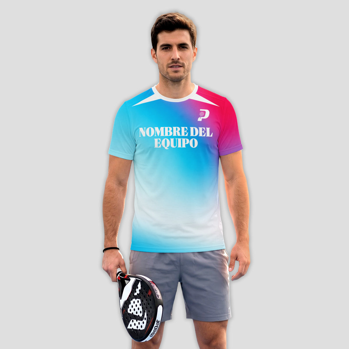 Design Phrase Track Passion Celeste Pink Padel T-Shirt