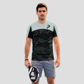 Black and Greyish White Camouflage – Padel T-Shirt