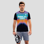 Design Phrase Padel Mode On Neon Stripes Padel T-Shirt