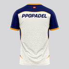 Design Phrase Padel Printed Sleeves Orange Padel T-Shirt