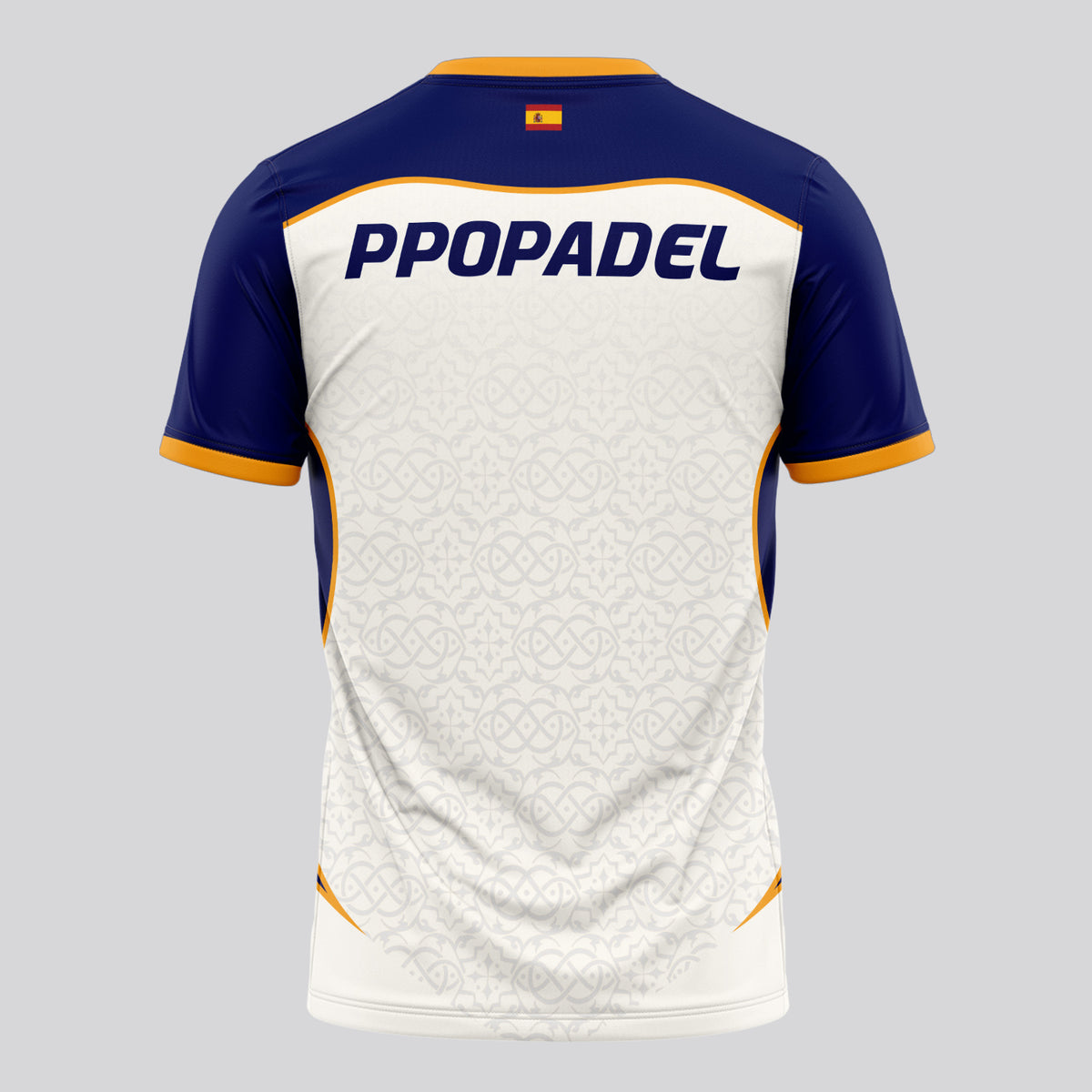 Design Phrase Padel Printed Sleeves Orange Padel T-Shirt
