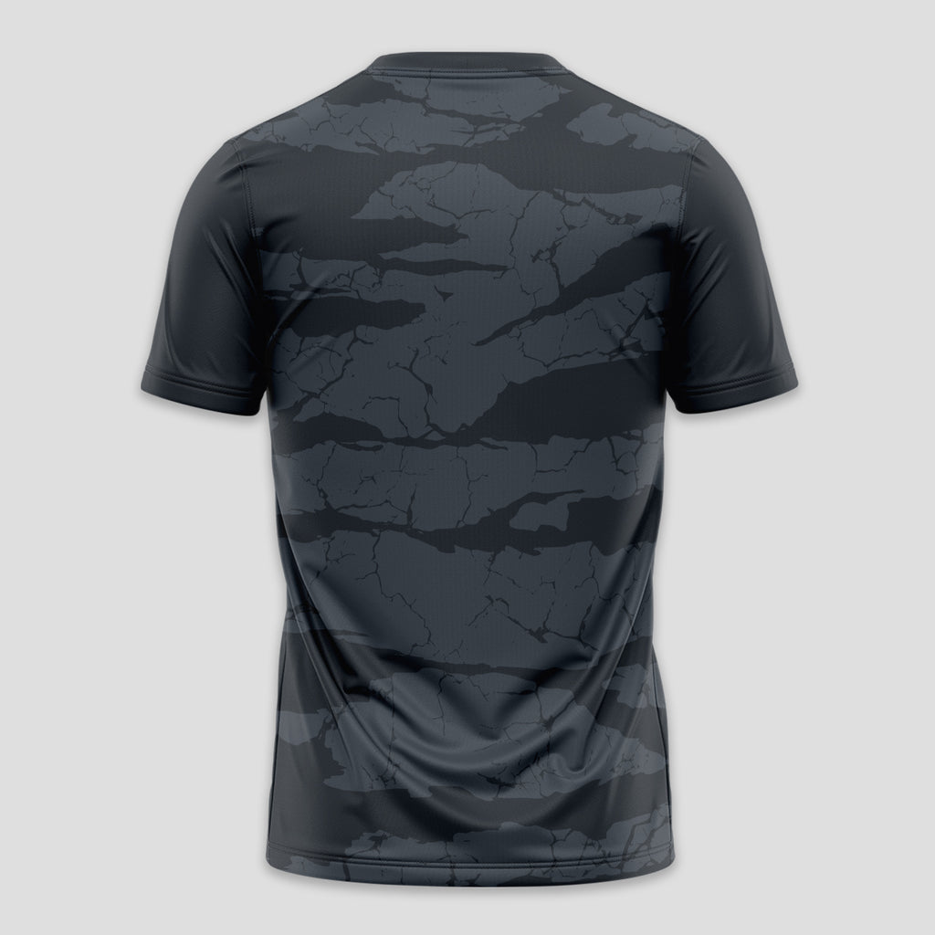 Dark Grey and Black Camouflage – Padel T-Shirt