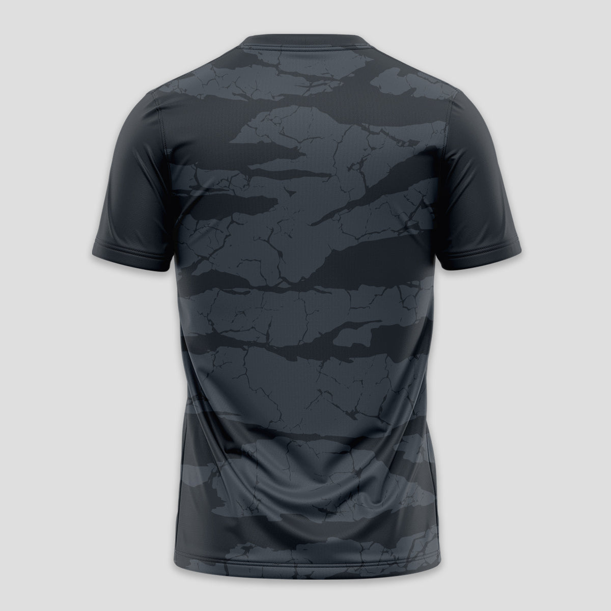 Dark Grey and Black Camouflage – Padel T-Shirt